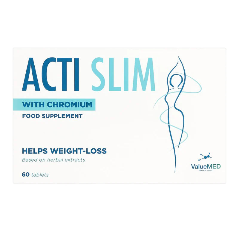 Acti Slim 60 Tablets Weight Loss Supplement With Acti Ball Plus Fiber Complex