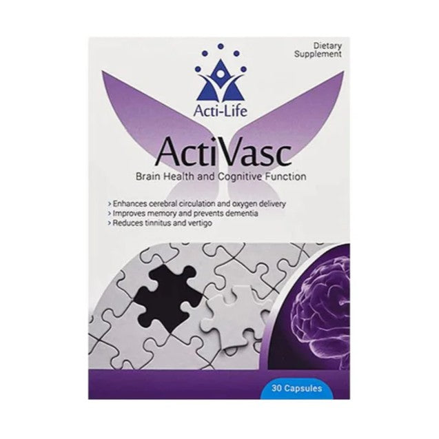Activasc 30 Capsules Brain Health Supplement With Ginkgo Biloba
