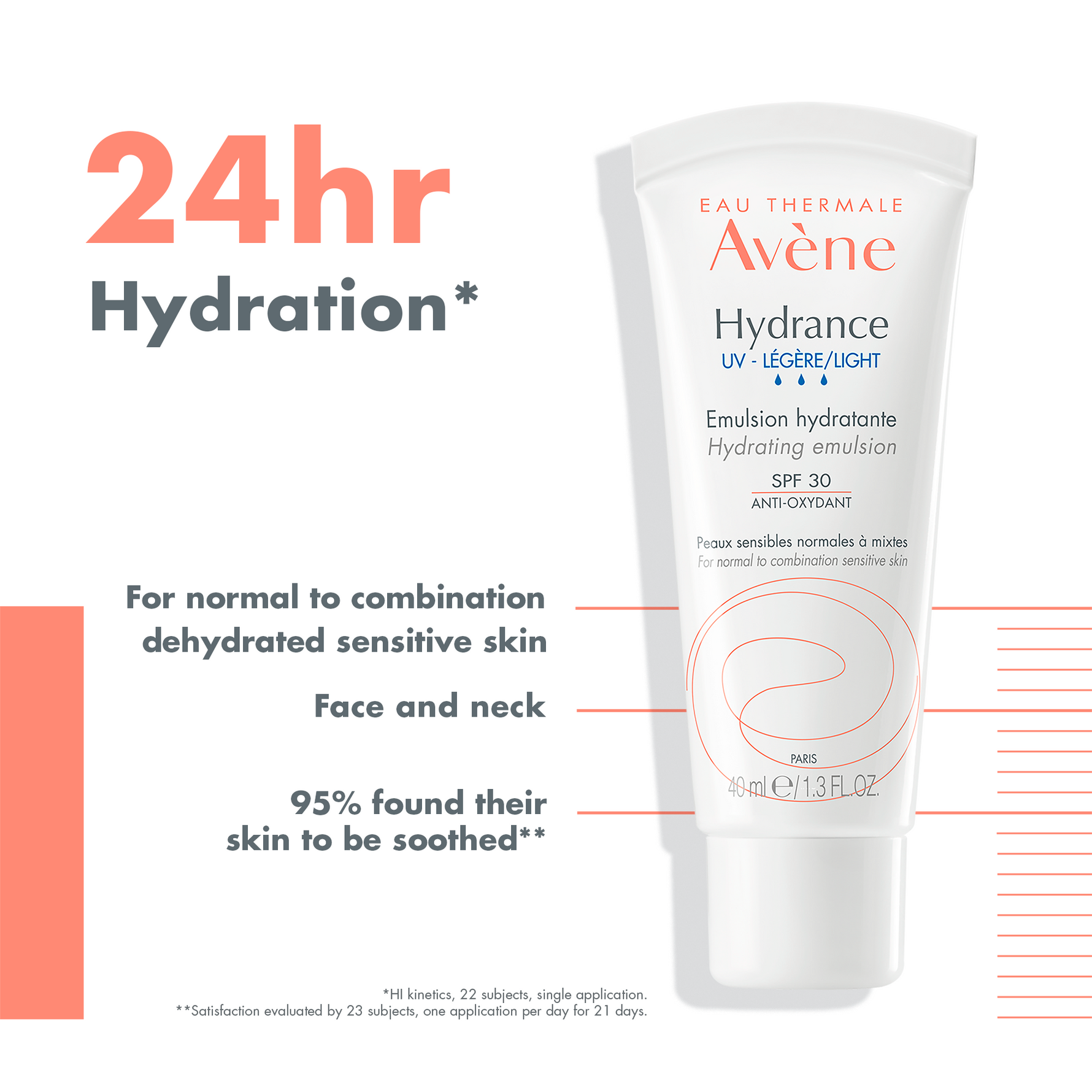 Avene Hydrance UV Legere Emulsion SPF 30 40ml Lightweight Moisturizer-2