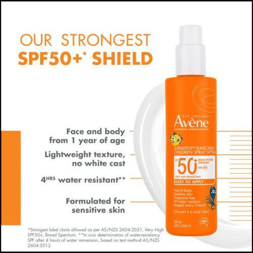 Avene Spray Enfant SPF 50+ 200ml High Protection Sunscreen for Kids-5