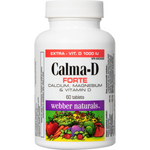 Webber Naturals Calma-D Forte 60 Tablets Calcium Magnesium Vitamin D3 Supplement-1