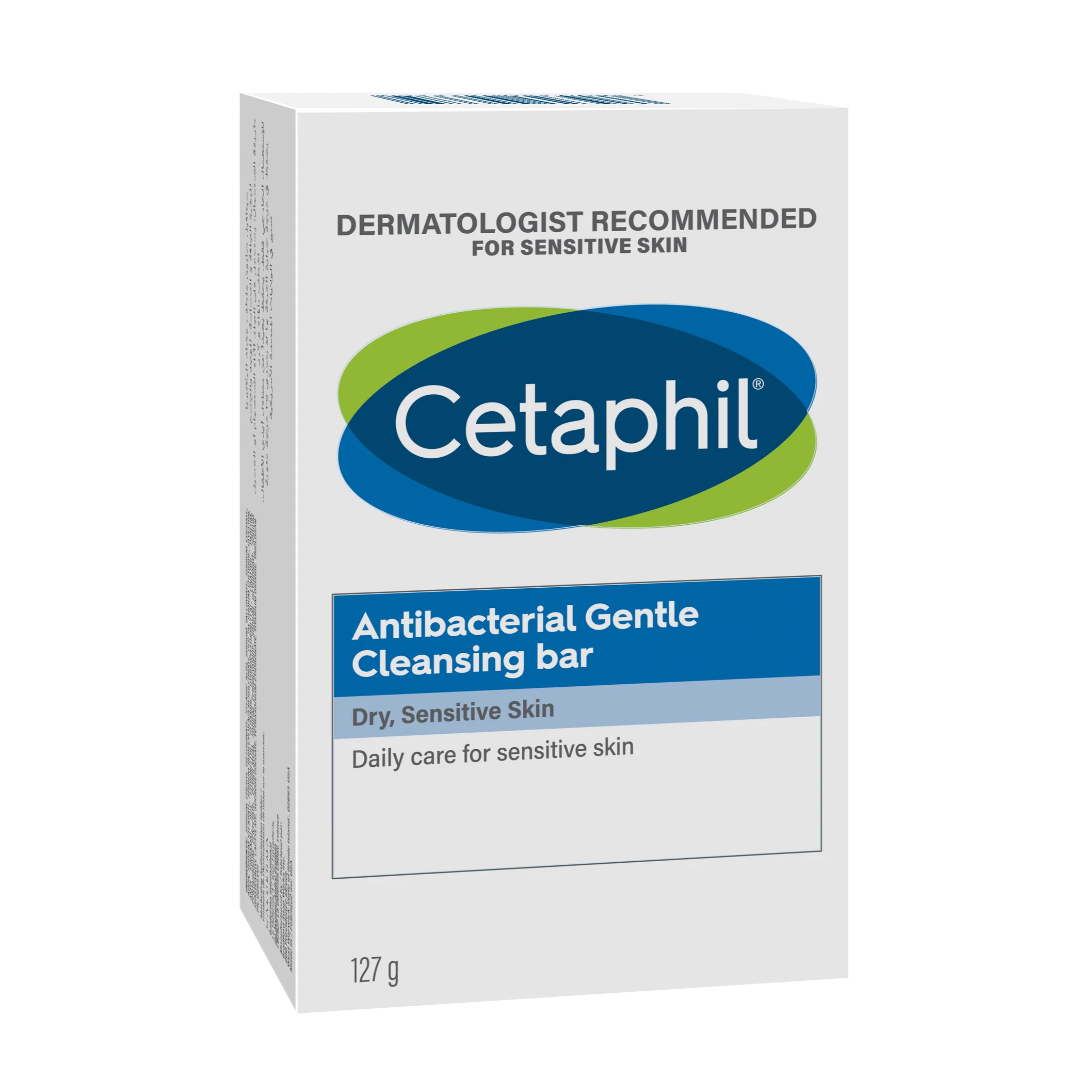 Cetaphil Antibacterial Gentle Cleansing Bar 127g For Sensitive Skin-1