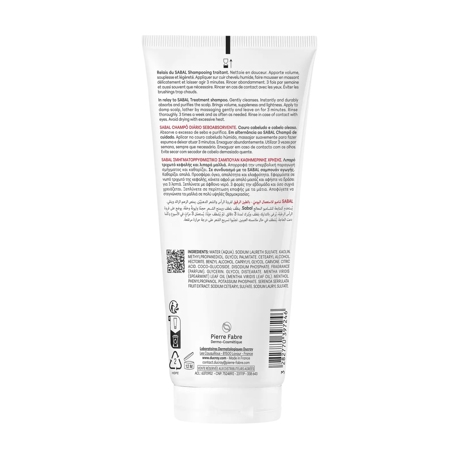 Ducray Sabal Argeal Shampooing Quotidien 200ml