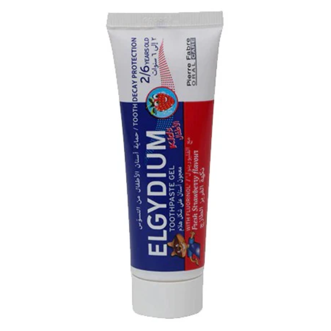 Elgydium Kids Fresh Strawberry Toothpaste 50ml For Ages 2-6
