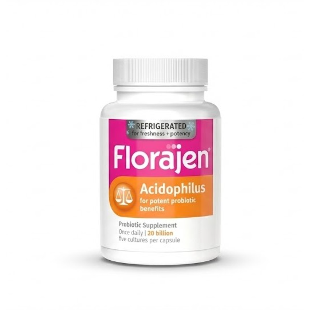 Florajen Acidophilus Probiotic Capsules 30 Count Digestive Support-1