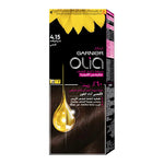Garnier Olia 4.15 Iced Chocolate Permanent Hair Color Kit, Ammonia-Free-1