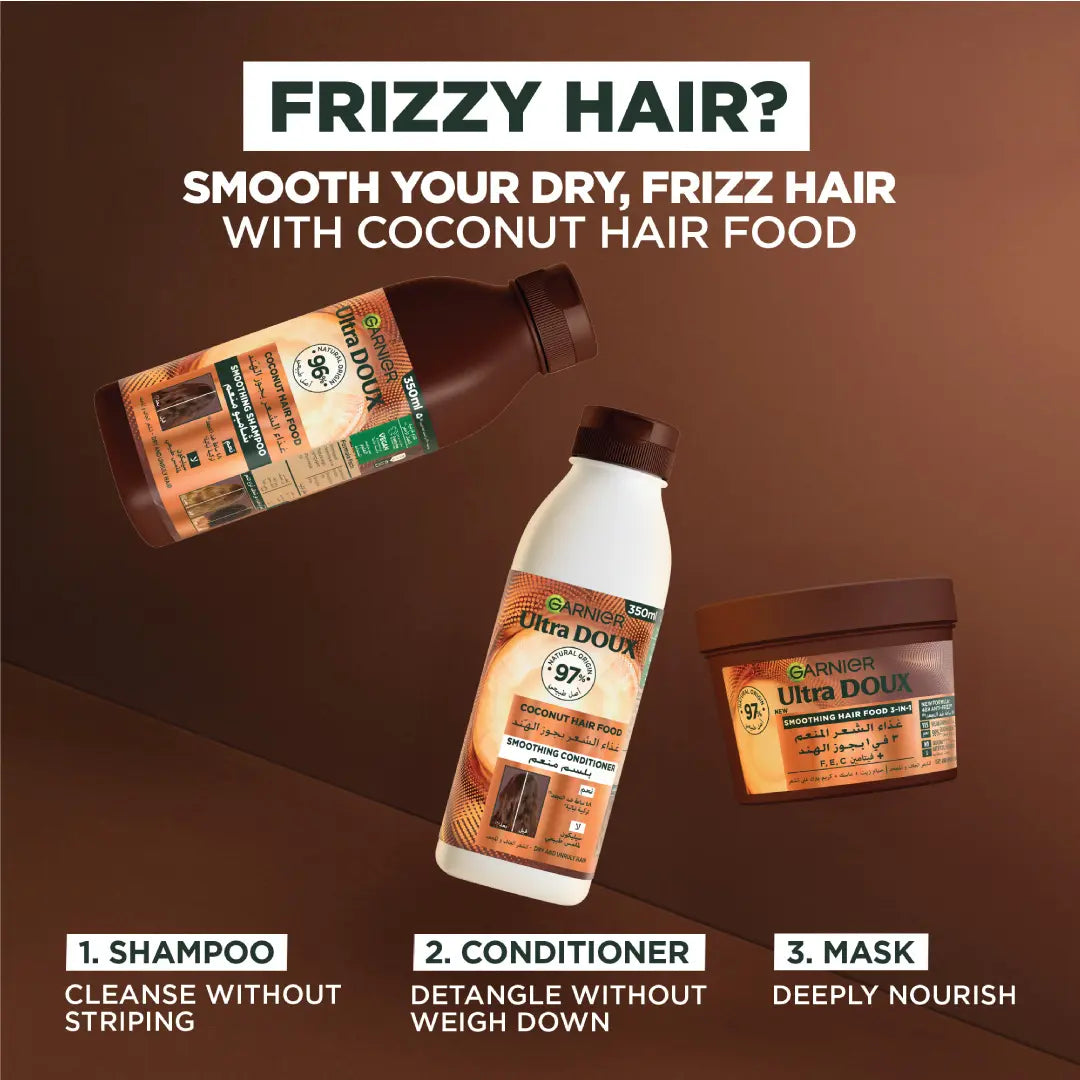 Garnier Ultra Doux Hair Food Smoothing Coconut & Macadamia 3-In-1 Hair Mask 390ml-7