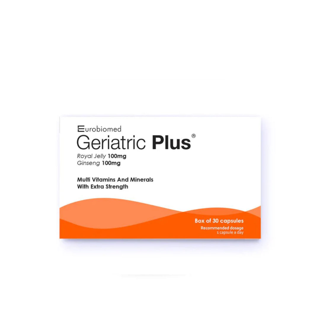 Geriatric Plus Multivitamin And Mineral Supplement With Royal Jelly And Ginseng 30 Tablets-1