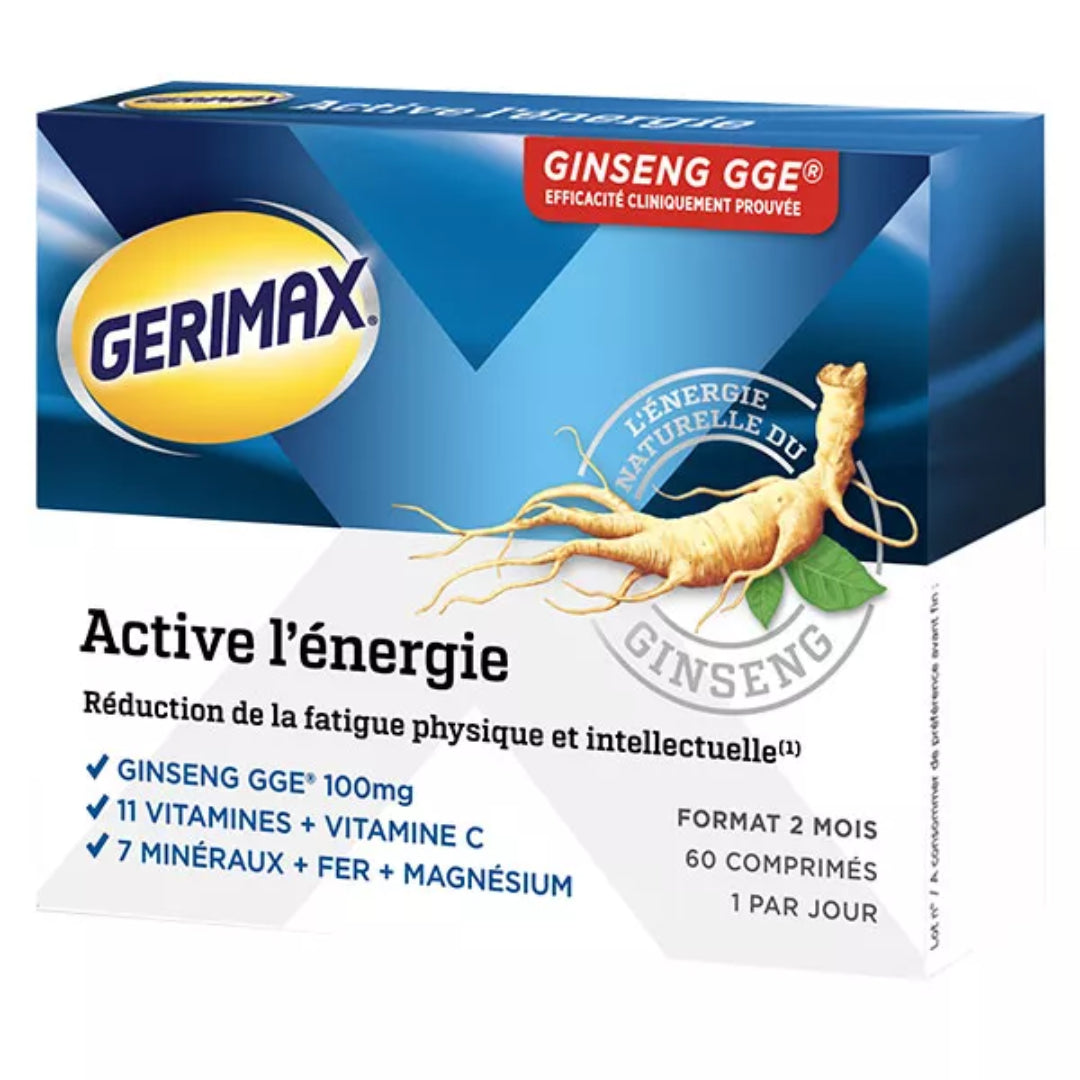 Gerimax Active Energy 60 Tablets With Ginseng And Green Tea Extract-1