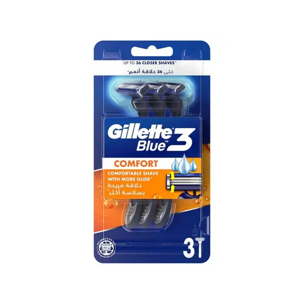 Gillette Blue 3 Disposable Men's Razors x3