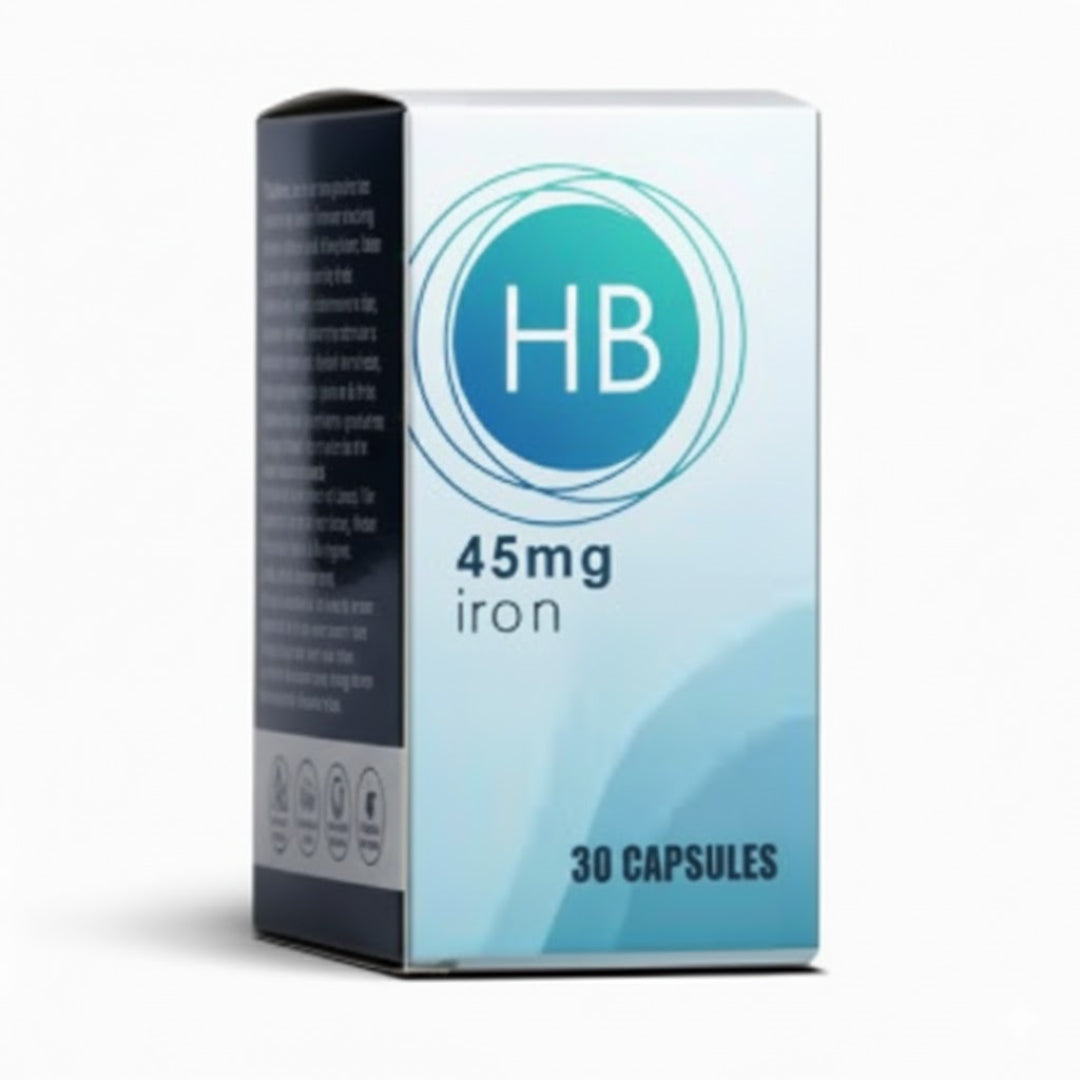HB 45 Iron Caps30 Iron Supplement Capsules For Iron Deficiency-1