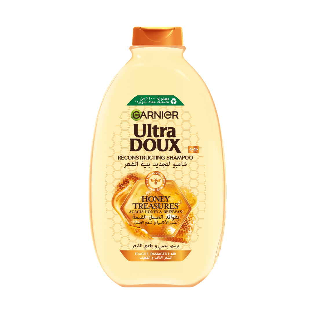 Garnier Ultra Doux Honey Treasures Repairing Shampoo 600ml For Damaged Hair-1