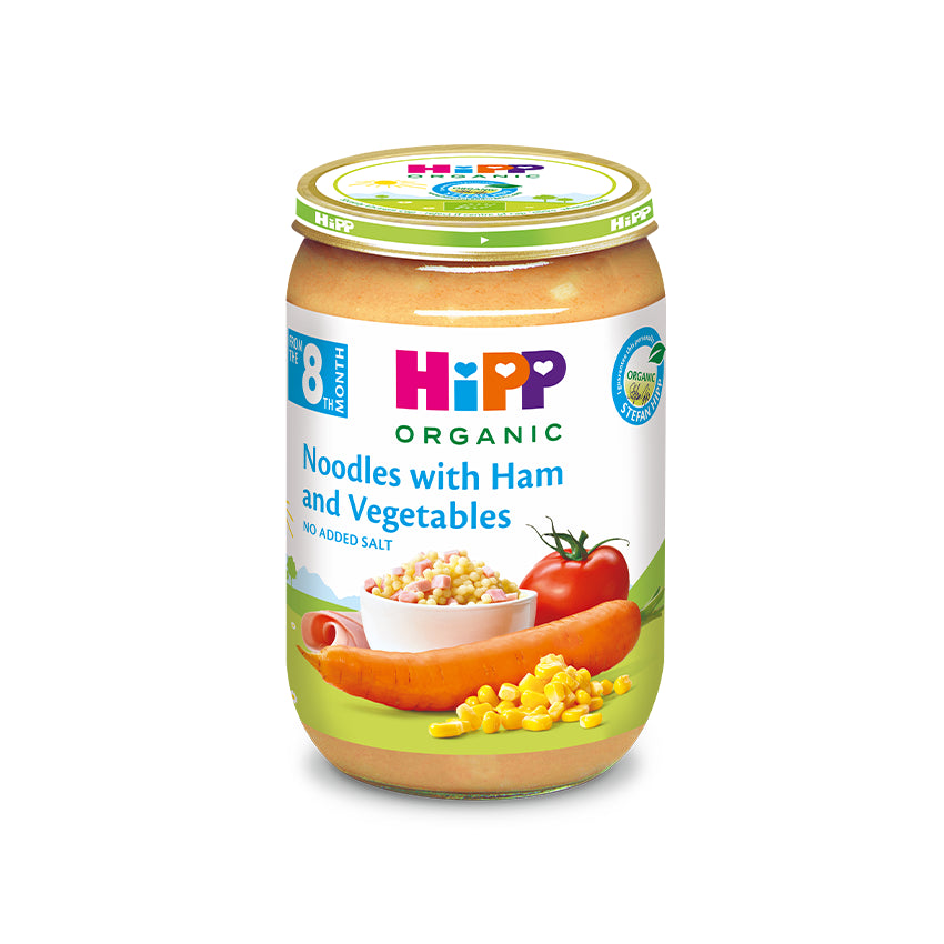 HIPP NOODLES WITH HAM AND VEGETABLES 220G
