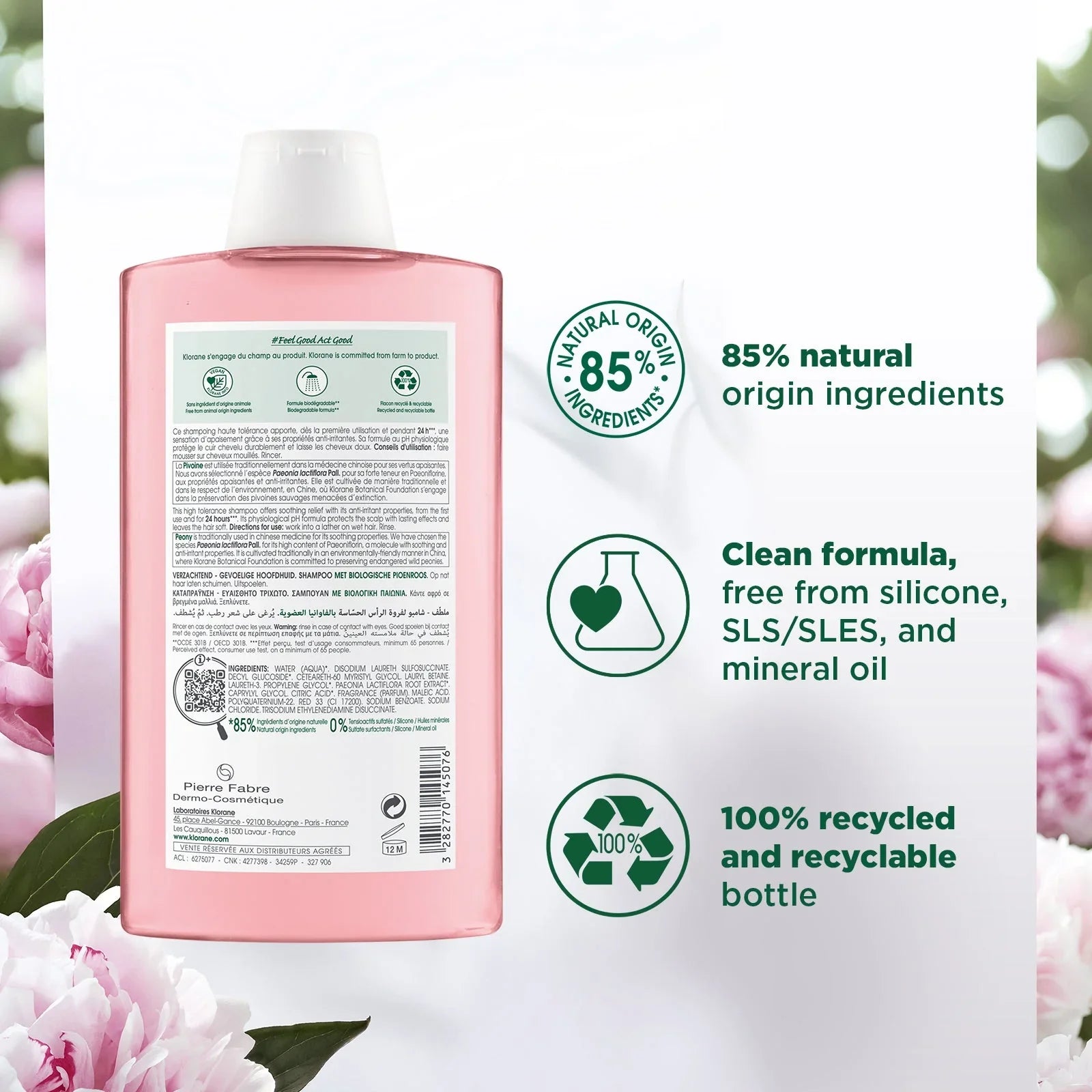 Klorane  Shampooing à La Pivoine 200ml-5