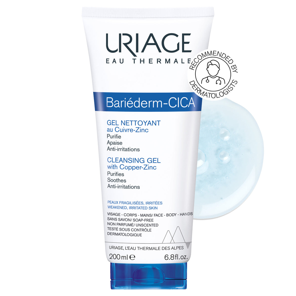 URIAGE BARIDERM CICA GEL NETTOYANT 200ML