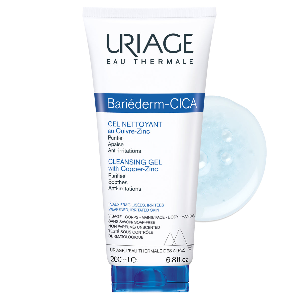 URIAGE BARIDERM CICA GEL NETTOYANT 200ML