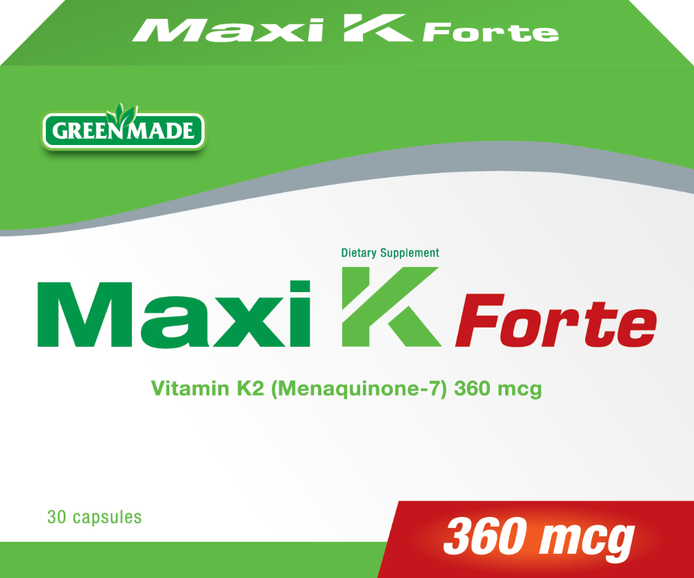 MAXI K FORTE 360MCG CAPS 30 GREEN MADE