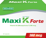 MAXI K FORTE 360MCG CAPS 30 GREEN MADE