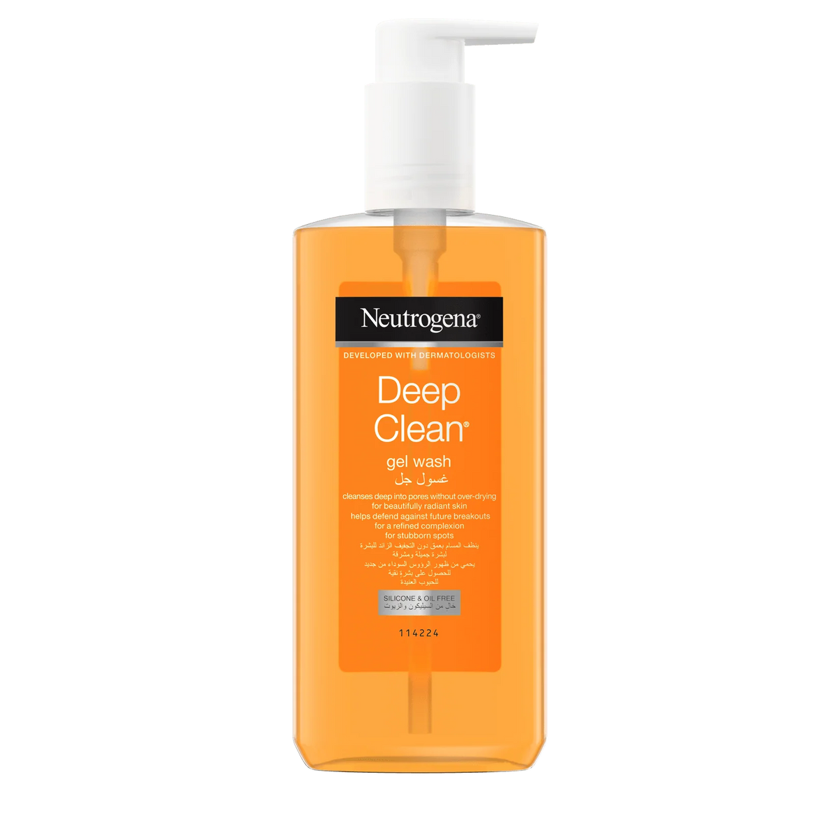 Neutrogena Deep Clean Gel Wash 200ml Facial Cleanser for All Skin Types-1