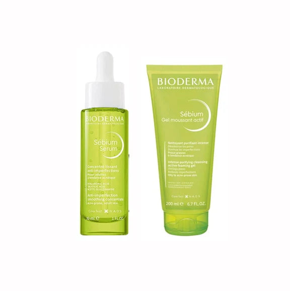 Bioderma Sébium Pore Refiner + Sébium Gel Moussant Bundle