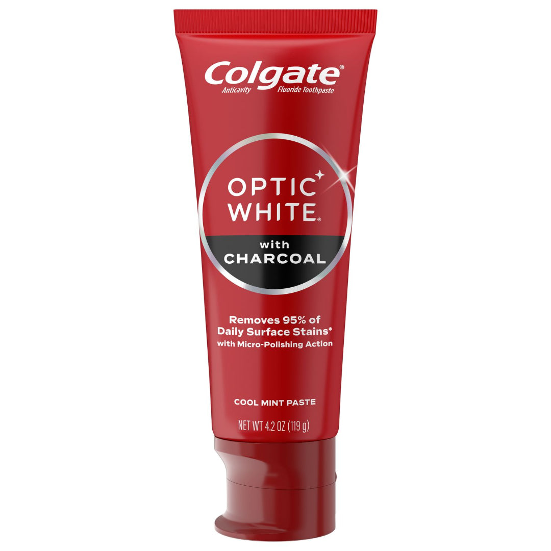 Colgate Optic White Charcoal Whitening Toothpaste 75ml Cool Mint