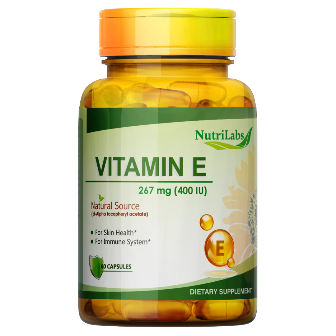 NutriLabs Vitamin E 400 IU 60 Softgels Antioxidant Supplement-1