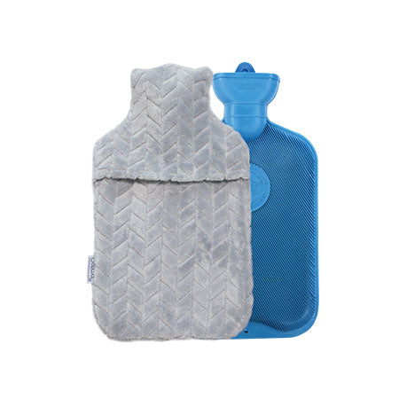 Optimal Rubber Hot Water Bag + Plush Cover
