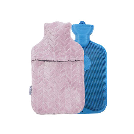 Optimal Rubber Hot Water Bag + Plush Cover