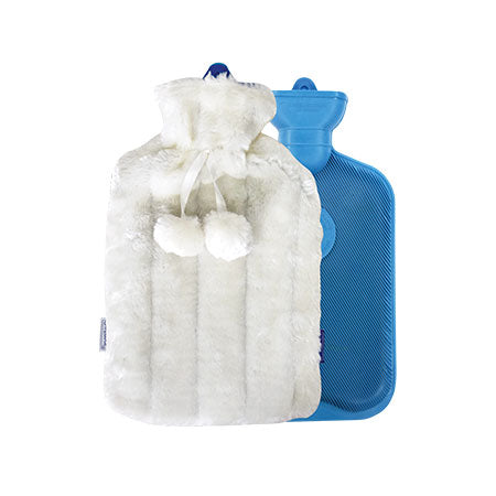 Optimal Rubber Hot Water Bag + Plush Cover