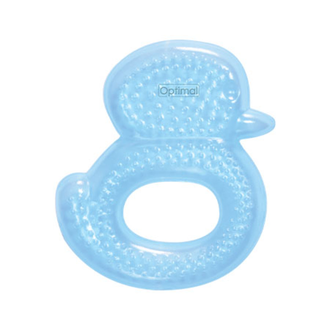 OPTIMAL Water-Filled Teether Duck 4+ Months Soothing EVA Baby Teether