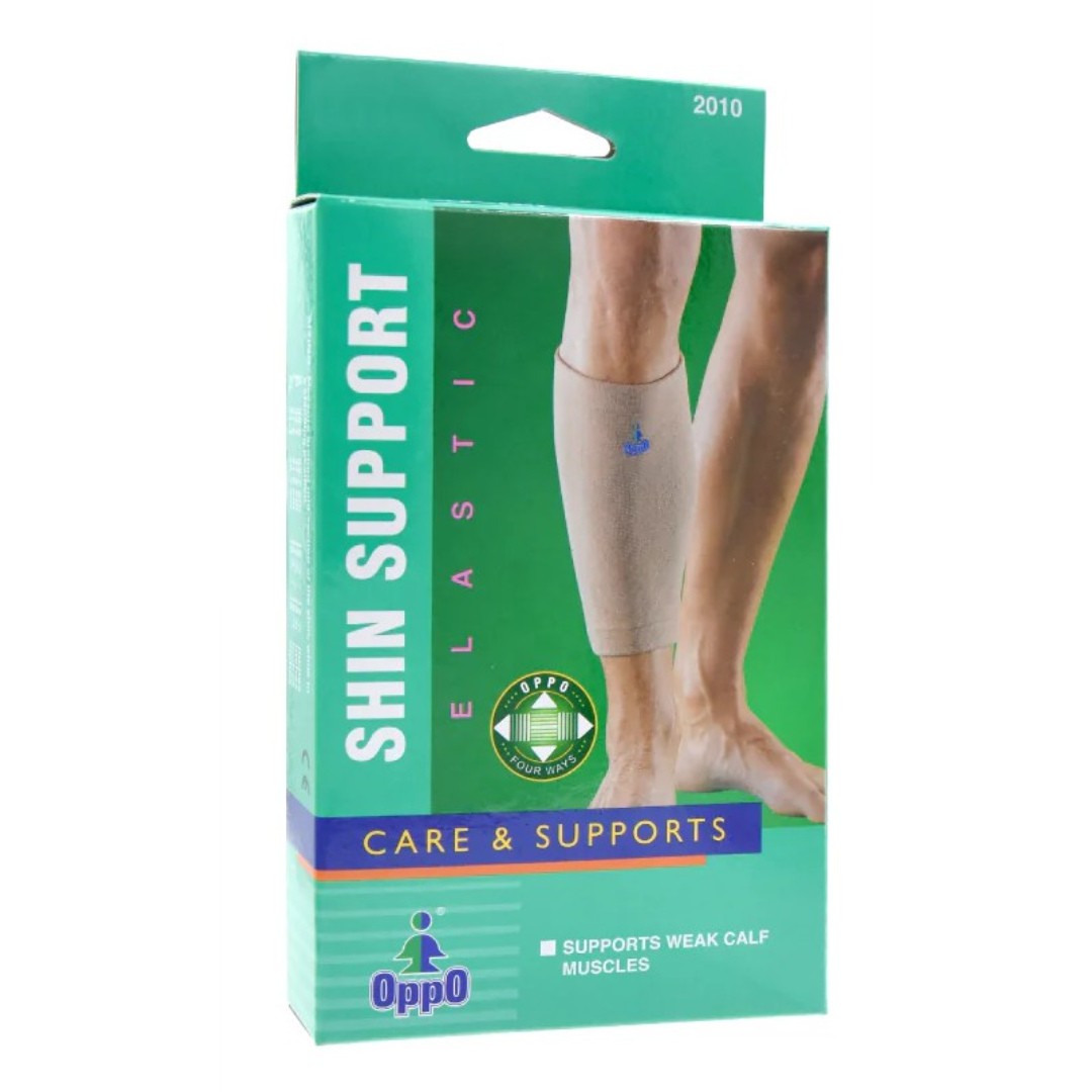 Oppo Shin Support Medium Compression Calf Brace Beige