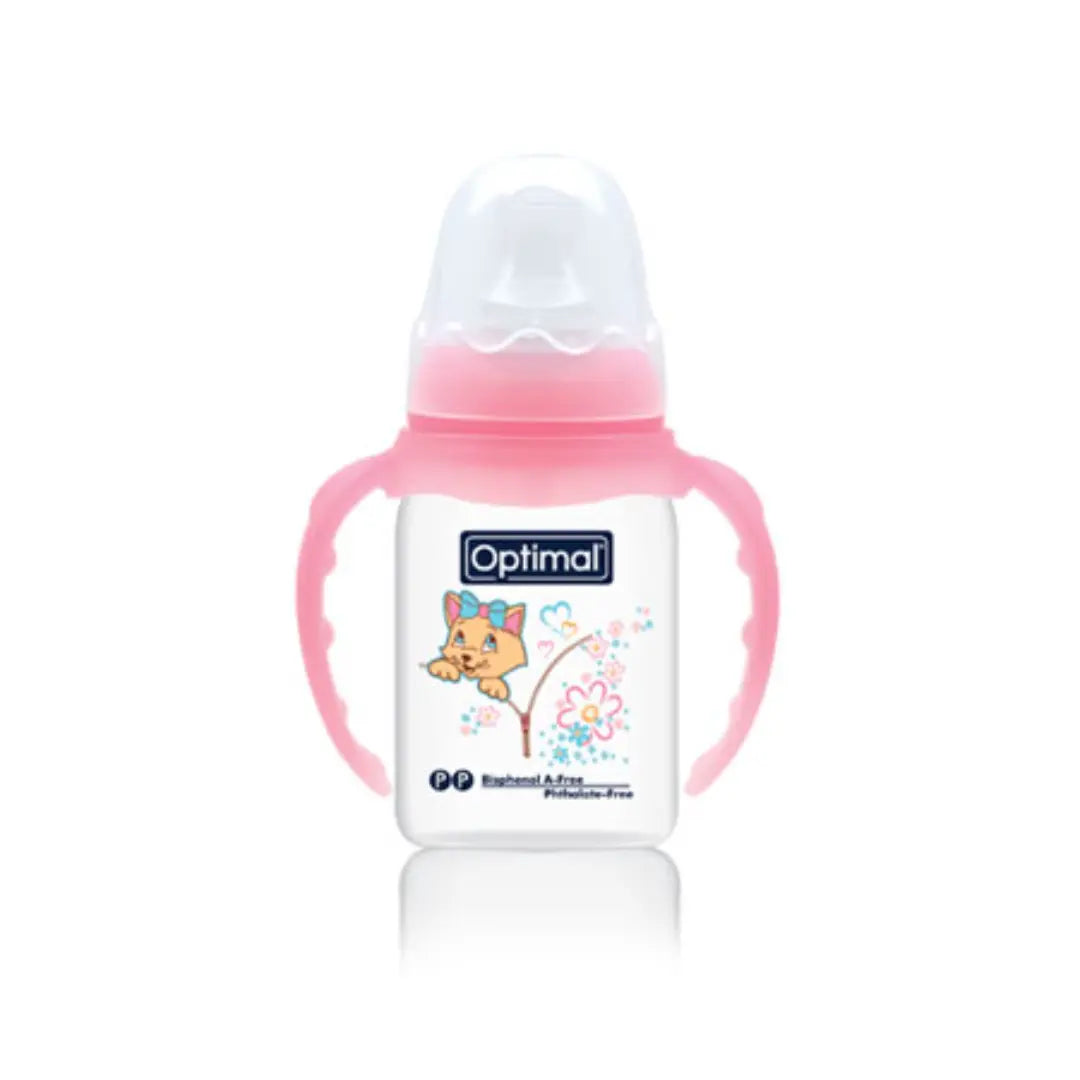 Optimal Orthodontic Feeding Bottle With Handle 140ml For Newborns