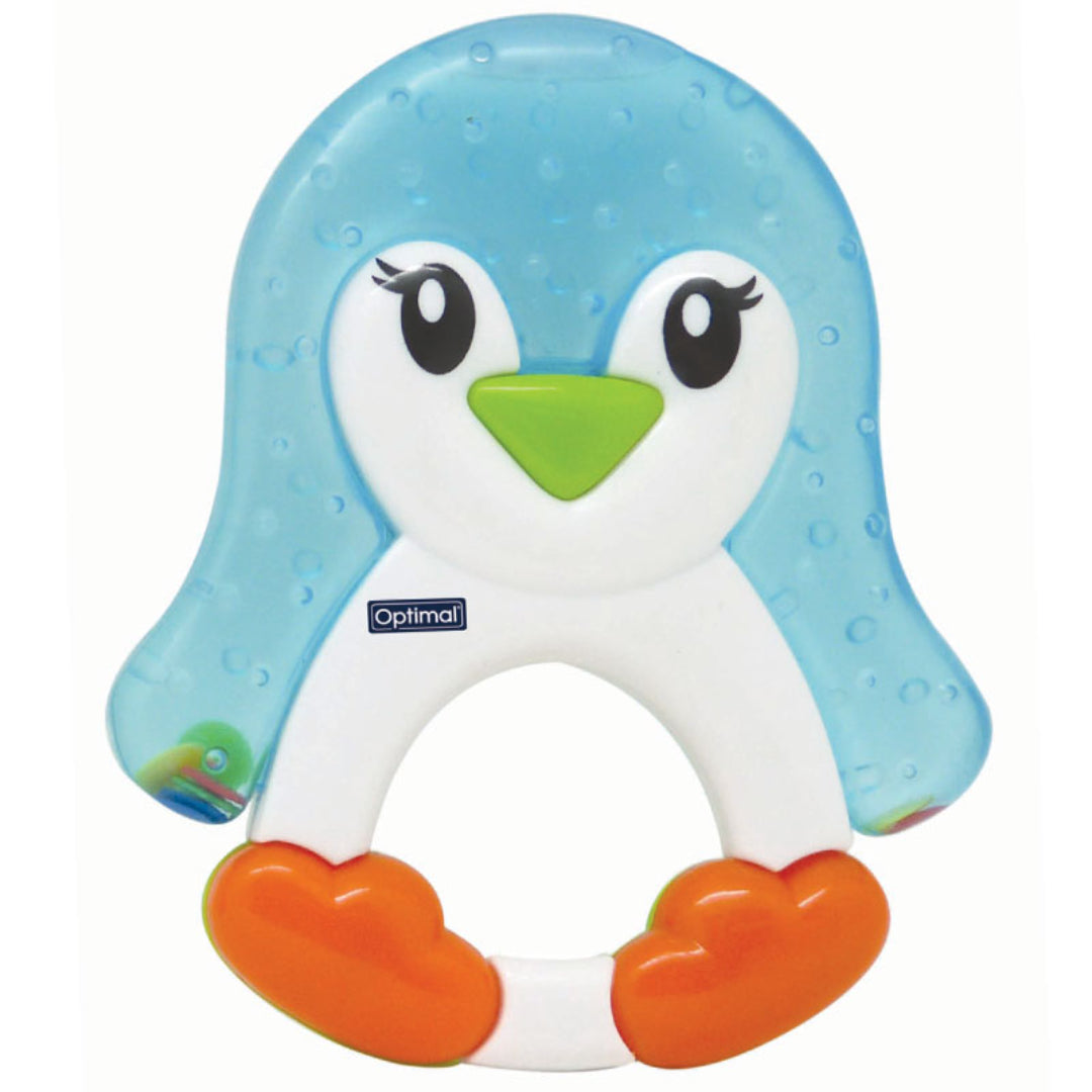 Optimal Water Filled Penguin Teether 4 Plus Months BPA-Free Rubber