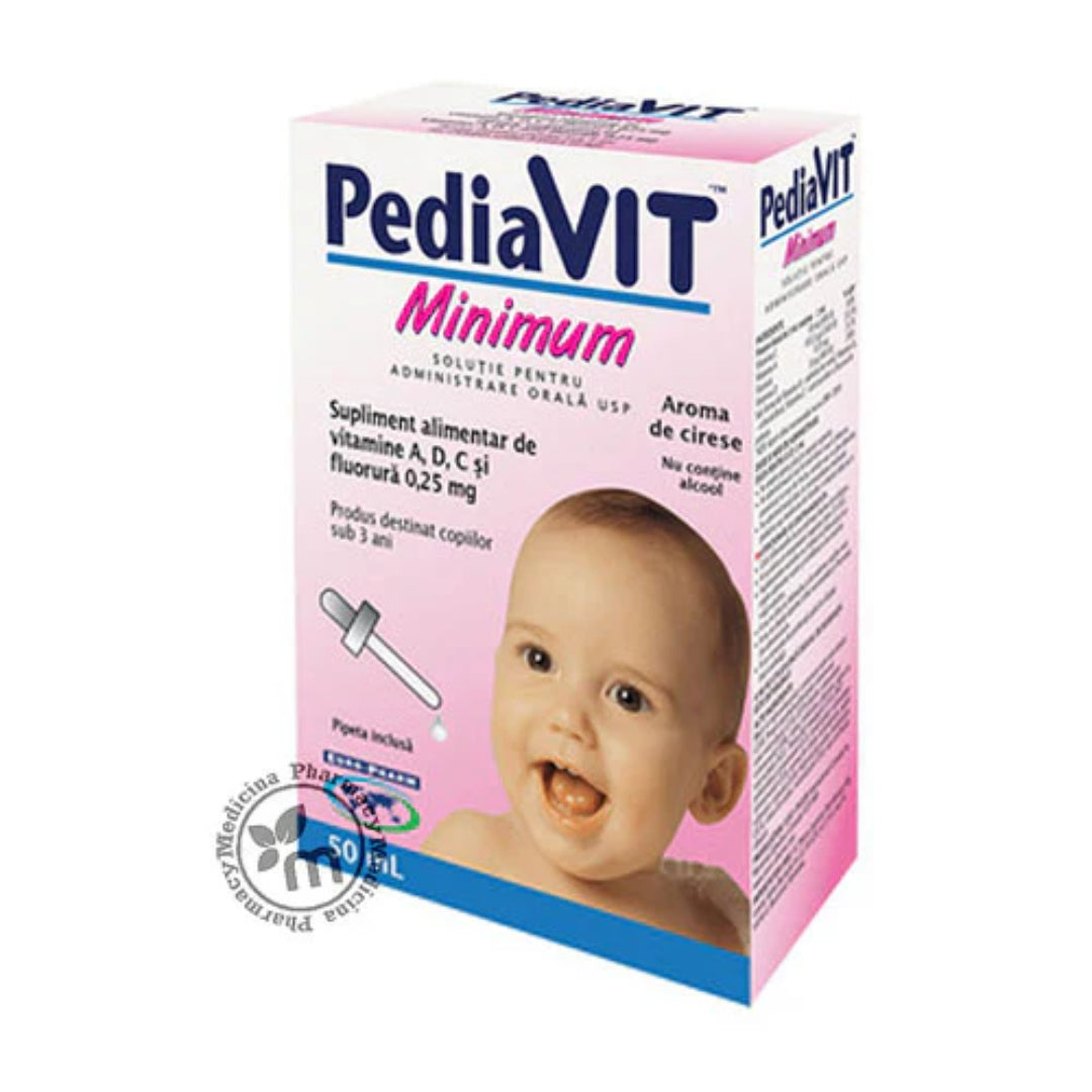 Pediavit Minimum Oral Drops 50ml Multivitamin Solution for Children and Adults-1