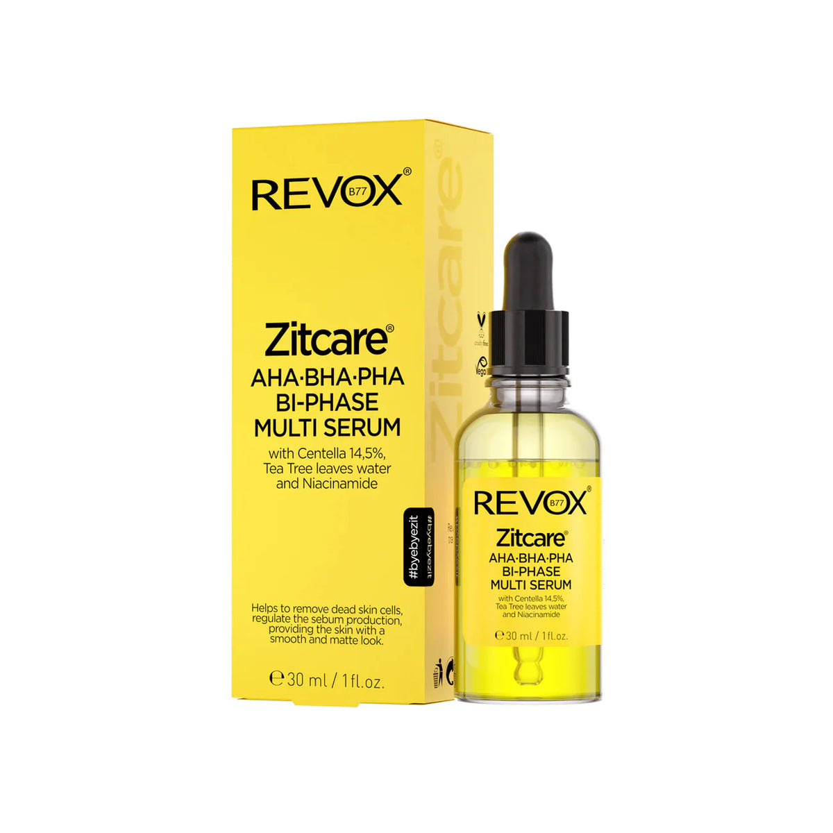 Revox B77 Zitcare AHA BHA PHA Bi-Phase Multi Serum 30ml Exfoliating Serum-2