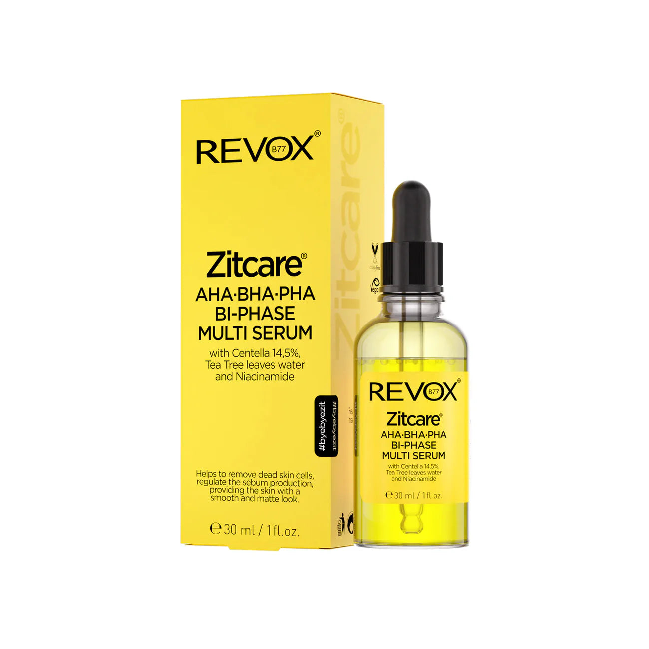 Revox B77 Zitcare AHA BHA PHA Bi-Phase Multi Serum 30ml Exfoliating Serum-2