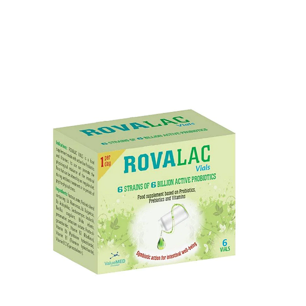 Rovalac Vials 6 x 10 Ml Probiotic Supplement For Intestinal Health-1