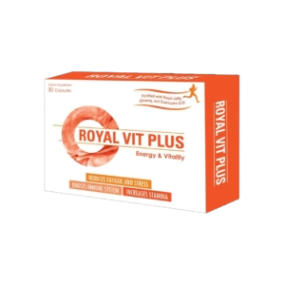 Royal Vit Plus 30 Capsules Multivitamin With Ginseng And Royal Jelly-1