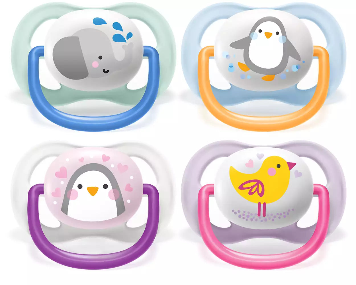 Philips Avent Ultra Air Pacifier 0-6M SCF244/20 Silicone Baby Soother