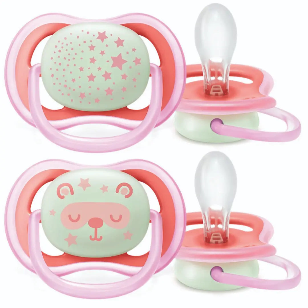 Philips Avent Ultra Air Night Time Soother 6-18 Months Girl SCF376/22