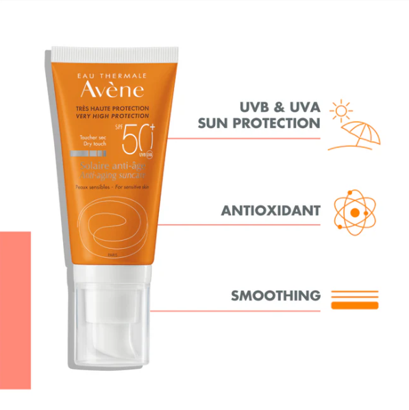 Avène Solaire Anti-age SPF 50+ 50ml High Protection Sunscreen-2