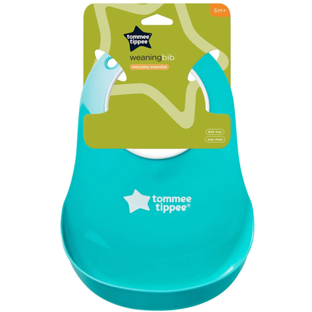 Tommee Tippee Weaning Bib 6m Plus Soft Lightweight BPA-Free Baby Bib