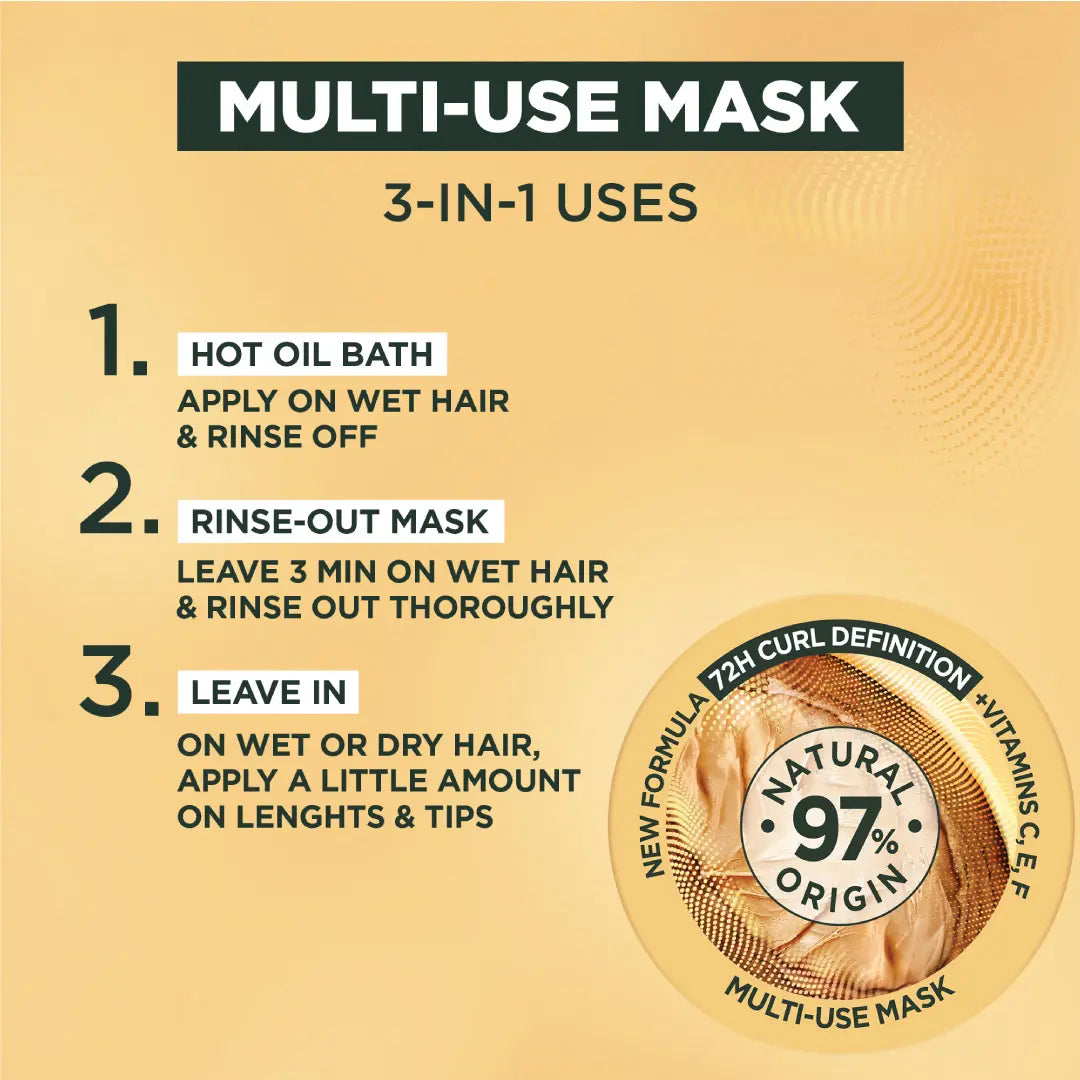 Ultra Doux Hair Food Mask Cocoa Butter 390ml For Curly Hair-10