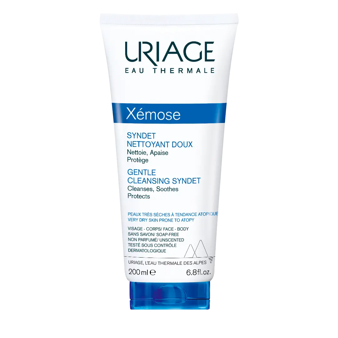 Uriage Xémose Gentle Cleansing Syndet 200ml Soap-Free Cream-Gel Cleanser-1