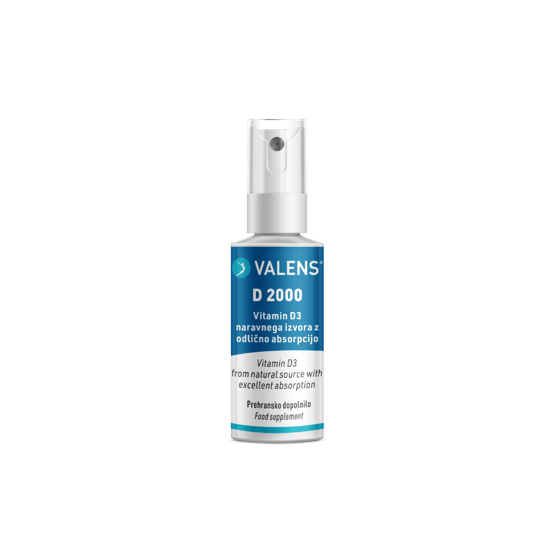 Valens Vitamin D3 Spray 2000 IU 25 mL High Absorption Orange Flavor-1