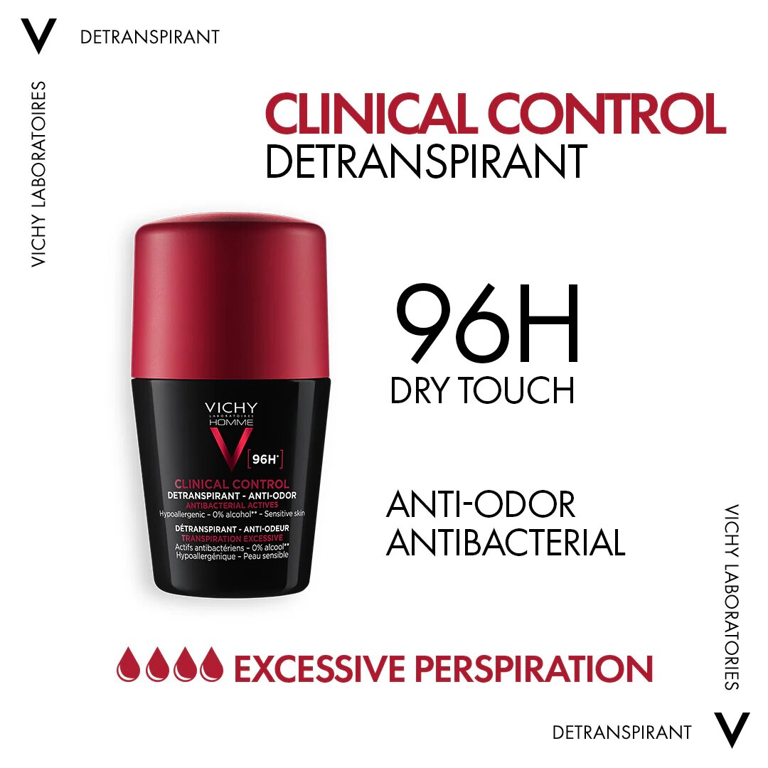 Vichy Clinical Control 96H Roll-On Deodorant 50ml