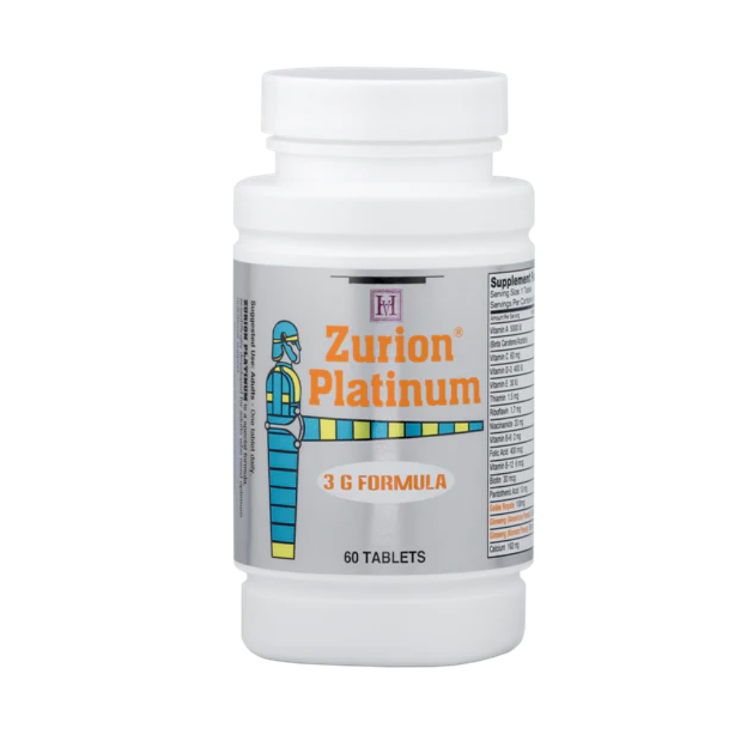 Zurion Platinum 60 Tablets Multivitamin Multimineral 3-G Formula Supplement-1