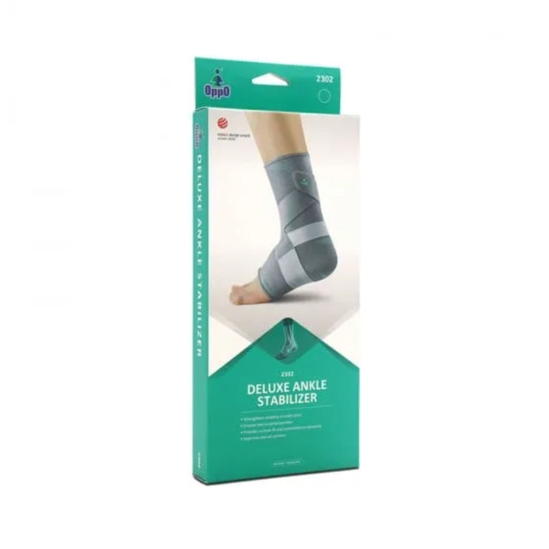 OPPO Deluxe Ankle Stabilizer 2302 Adjustable Support For Sprains And Instability