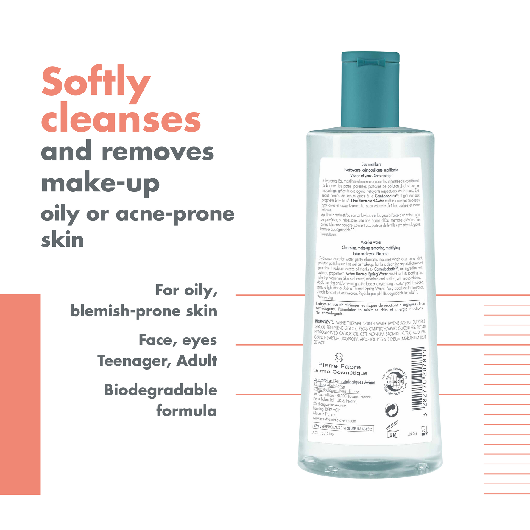 Avène Cleanance Micellar Water 400ml For Sensitive Oily Skin-6