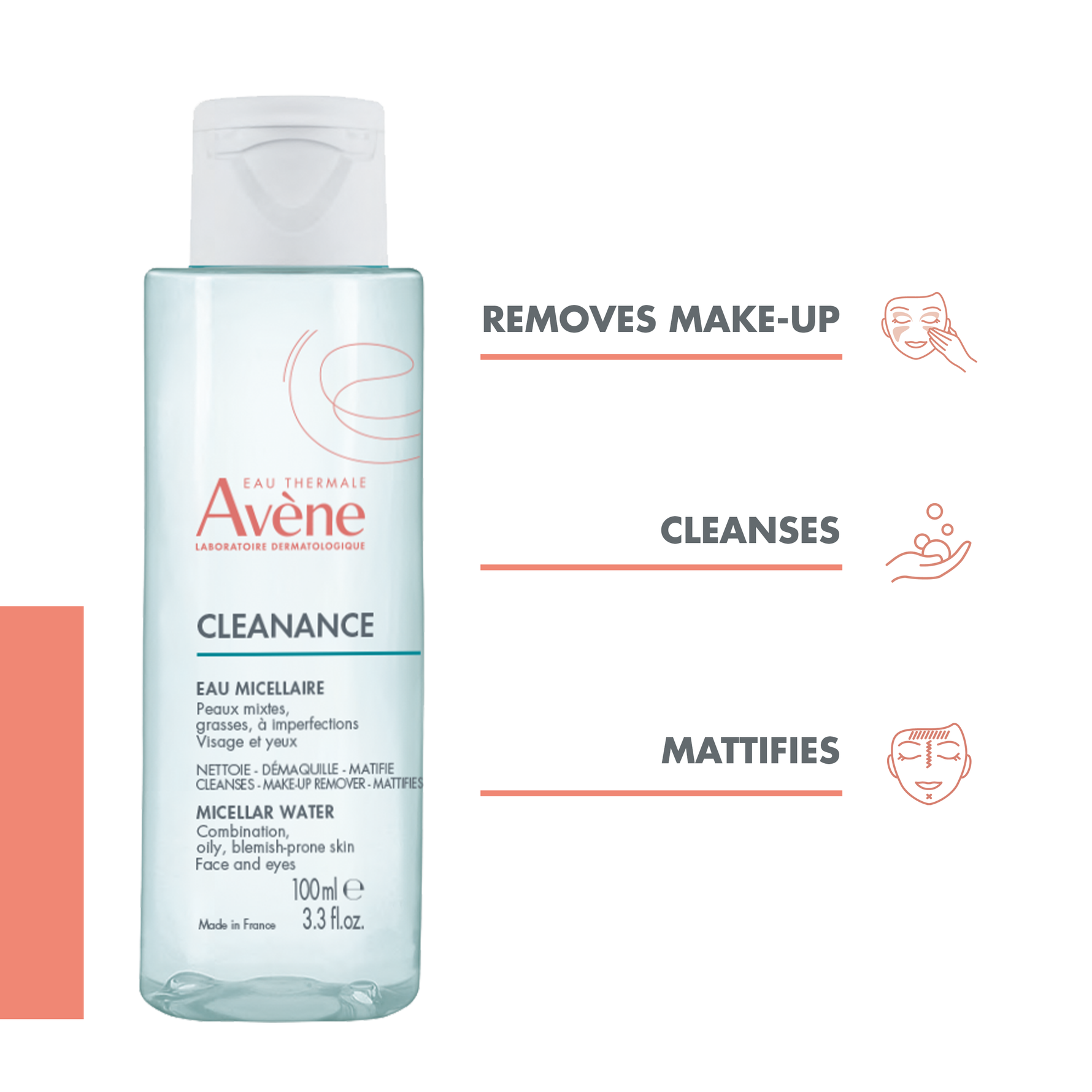 Avène Cleanance Micellar Water 400ml For Sensitive Oily Skin-2